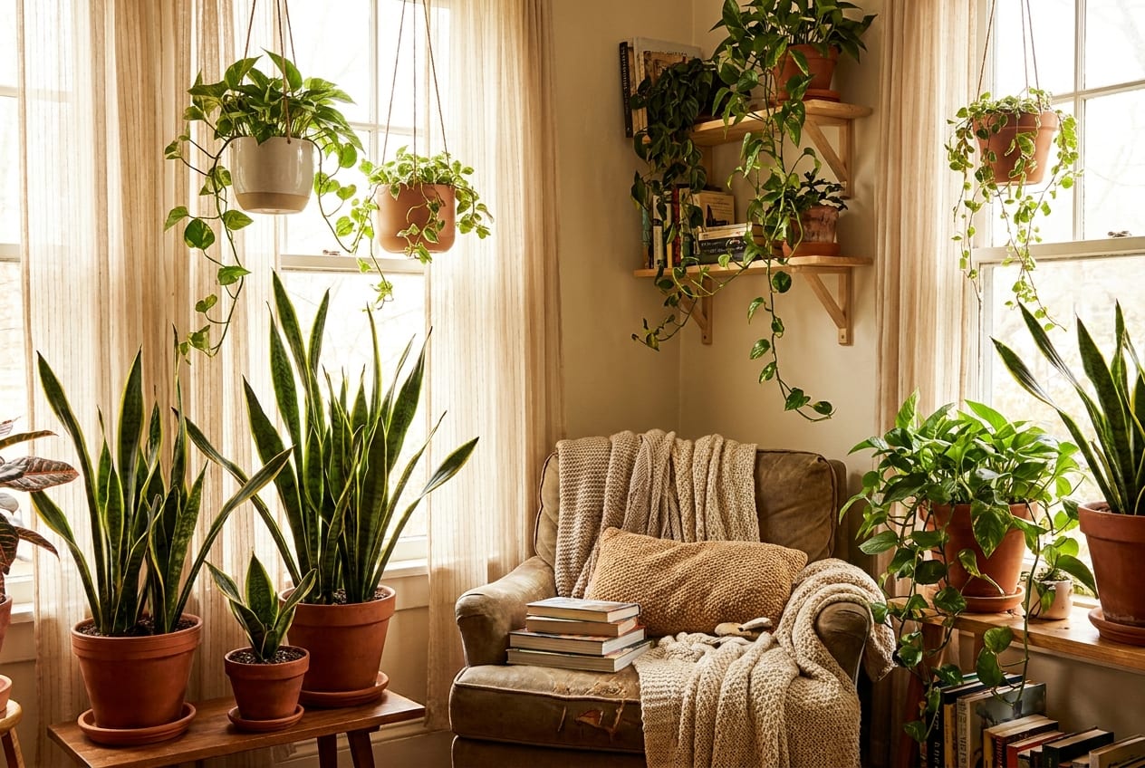 9 plantas de interior para pisos con poca luz (casi imposibles de matar)